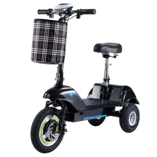 [EU Direct] TWOFISH TF03 Electric Tricycle with Seat and Front Basket 48V 13Ah Battery 350W Motor Recommended Top Speed