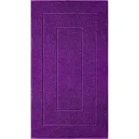 Lashuma Badematte London, Höhe 5 mm, schnell trocknend, Frottee, rechteckig, Großer Badläufer Baumwolle 50x80 cm lila