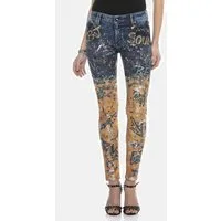 Cipo & Baxx Slim-fit-Jeans Jeans Mit coolen Schriftzügen, WD440