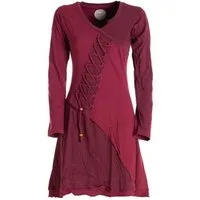 Vishes Jerseykleid Asymmetrisches Langarm Damen Baumwoll-Keid Shirt-Kleid Ethno, Elfen Style, Sweat-Kleid