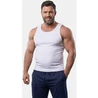 Men Plus Unterhemd Unterhemd Rippjersey