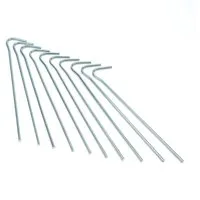 YOUCAMP Zelthering Heringe BASE CAMP 10er Set Edelstahl 22 x 0,4cm Zeltnagel Erdnagel, (10-St)