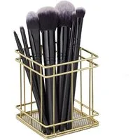 relaxdays Organizer 2 x Stiftehalter eckig gold (Einzelartikel, 1 St., 1 Stiftehalter (ohne Dekoration)
