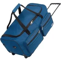 monzana Reisetasche (1-tlg), mit Rollen 85L Trolley Teleskopgriff Marineblau Groß XL Gepäcktasche