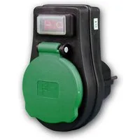REV Gartensteckdose Außen Steckdosen-Schalter, 3680 Watt, IP44, 230V
