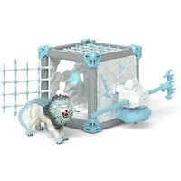 Schleich® Spielfigur ELDRADOR® CREATURES, BattleCave Eislöwe (42766)
