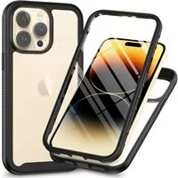 betterfon Handyhülle für Apple iPhone TPU Case mit 360° Rundumschutz & Displayschutz, Integrierter Displayschutz empfindlichkeitserhaltend & kratzresistent