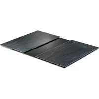Zeller Present Herd-Abdeckplatte Zeller 2-tlg. Schiefer Herdabdeckplatten aus Glas Maße: 52 x 30 cm, ESG-Sicherheitsglas