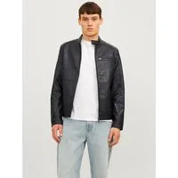 Jack & Jones Lederimitatjacke JJEDYLAN PU BIKER JACKET NOOS