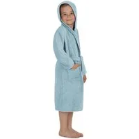 normani Kinderbademantel Frottee Kinderbademantel aus Bio-Baumwolle, Bio-Baumwolle, Kapuze, Bindegürtel, Kapuzenbademantel für Kids