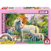 Schmidt Spiele Puzzle Einhornstute mit zwei Fohlen, 200 Puzzleteile, Made in Europe