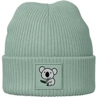 SpecialMe Beanie Kinder Beanie Mädchen Patch Koala Bär Aufdruck Wintermütze Tiermotive