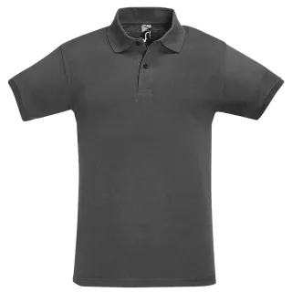 SOLS Herren Perfect Pique Kurzarm-Poloshirt (Dunkelgrau)