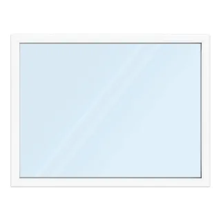 Fenster 170x130 cm, Kunststoff Profil aluplast IDEAL® 4000, Weiß, 1700x1300 mm, einteilig festverglast, 2-fach Verglasung, individuell konfigurieren