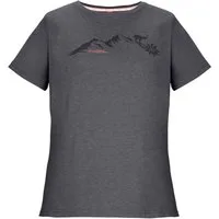 Killtec T-Shirt KOS 194 WMN TSHRT Vielseitiges Damen T-Shirt mit Melange-Optik und Bergprint
