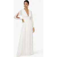 Kraimod Abendkleid Abendkleid mit geschlitzten lange Ärmeln
