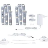 Paulmann LED-Streifen MaxLED 250 Comfort Set für Doppelbett 1m 2700K 2x4W 24VA Silber, 2-flammig