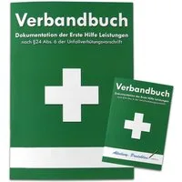 WM-Teamsport Erste-Hilfe-Set Verbandbuch Erste Hilfe - Heraustrennbare Seiten (Grün)