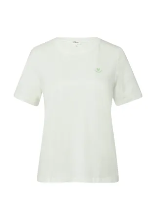 s.Oliver - T-Shirt creme - Gr. - 42
