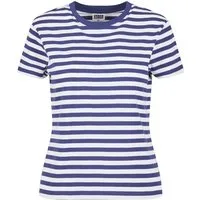 URBAN CLASSICS T-Shirt Urban Classics Damen Ladies Regular Striped Tee (1-tlg)
