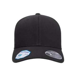 Flexfit - "110" Snapback Mütze Abgerundeter Kopf (Schwarz)