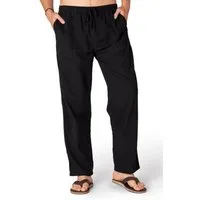 PANASIAM Stoffhose Bundhose 'K' bequeme Unisex Stoffhose aus 100% Baumwolle für Damen und Herren Freizeithose mit Taschen Relaxhose bequeme Sommerhose