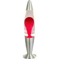 BLULAXA LED Lavalampe BLULAXA LED-Lava-Tischleuchte, 50960, 20W, 34 cm, rot/klar