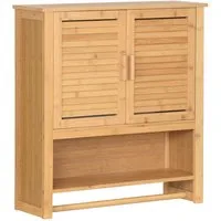 AD.CON Wandhängeschrank Hängeschrank Wandschrank Handtuchhalter Ablage Badschrank Regalfächern