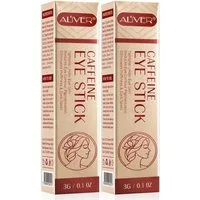 ALIVER Anti-Aging-Augencreme Augenstift Augenringe mit Kollagen Hyaluronsäure Koffein, 2-tlg., Augencreme