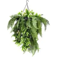 Kunstpflanze Hängepflanze Rainforest, pflegeleichte Dekoration, Floordirekt, Höhe 70 cm, Üppiges Grün für drinnen und draußen