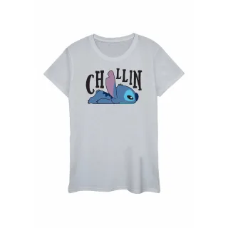 Disney - "Lilo And Stitch Chillin" T-Shirt für Damen (Grau)