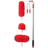 OXO Good Grips Staubwedel OXO Langarm-Staubsystem mit schwenkbaren Köpfen (Set, 5-St), flexibles Reinigen aus jedem Winkel (über 225)