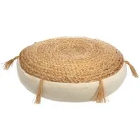 Atmosphera Créateur d'intérieur Dekokissen Bodenkissen RITUAL, Ø 38 cm, Jute