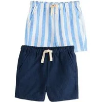 Next Shorts Shorts aus Leinenmischung im 2er-Pack (2-tlg)