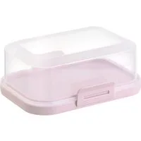 Engelland Butterdose Stapelbare Butter-/Käsedose, Kunststoff, (Vorteils-Set, 1-tlg., mit sicherem Klickverschluss), stapelbar, platzsparend, Ordnung im Kühlschrank, BPA-Frei, Mehrzweck