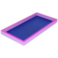 Giftcompany Tablett Tablett Neo Rechteckig Neon Dunkelblau Neon Lila (30x15cm)