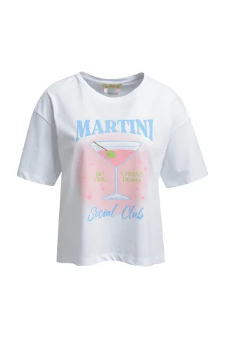 Smith&Soul - Boxy T-shirt Print white - Gr. - XL