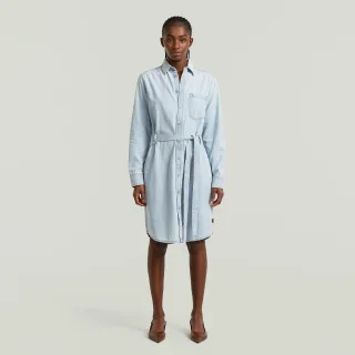 G-Star - Shirt Dress Belt ls wmn sun faded blue mist - Gr. - S