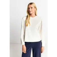 RICHROYAL Sweatshirt 2409 T Peach Crew überschnittene Schultern, softer Griff, Rundhals