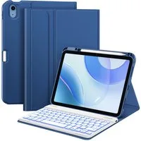 Fintie Tablet-Hülle mit Tastatur für iPad 11 Generation 2025 11'', iPad 10 Gen 2022 10.9'' 11 Zoll/10.9 Zoll, 7-farbige Hintergrundbeleuchtung, Magnetische Bluetooth-Keyboard