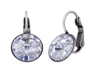 konplott - Ohrringe mit Brisur - Rivoli silver
