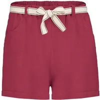 Eight2Nine Shorts Damen Leinen-Viskose Shorts mit Stoffband Kurze Leinenhose mit Bindegürtel