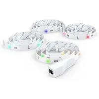 B.K.Licht Schrankleuchte LED Streifen PC 40-55 Zoll 200cm Fernbedienung selbstklebend - BKL1231, LED fest integriert, Streifen Band PC 40-60 Zoll Fernbedienung selbstklebend Farbwechsel