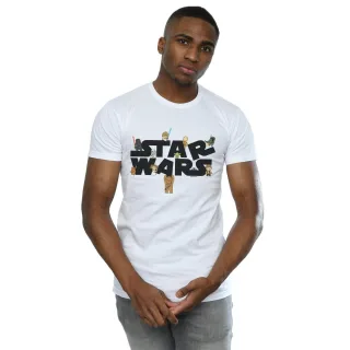 Star Wars - "Kiddie" T-Shirt für Herren (Weiß)