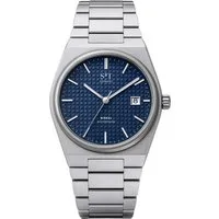 S&T Design Quarzuhr Herrenuhr Edelstahl Armbanduhr Herren Uhr Datum Silber, (Geschenkebox (Etui), inkl. Uhrenbox), Einfache Männer Uhr Metall Silber Datum Wasserdicht 3Bar