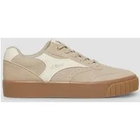 s.Oliver Sneakers Sneaker Leder-Sneaker mit Plateau-Sohle