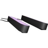Philips Hue LED Lichtleiste White & Color Ambiance Play Lightbar Doppelpack mit Netzteil, Abschaltautomatik, Bluetooth, CCT - über Fernbedienung, Dimmfunktion, Einschlafhilfe, Farbsteuerung, Farbwechsel, Memory, nach Trennung vom Netz, Nachtlichtfunk