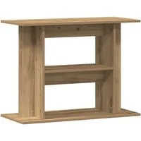 vidaXL Aquariumunterschrank Aquariumständer Artisan Oak 80x35x60 cm Holzwerkstoff