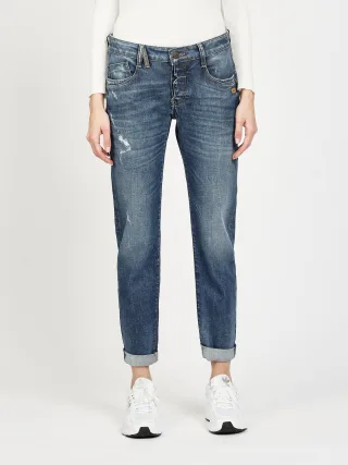 GANG Damen Jeans 94GERDA - relaxed fit Jeans dusty vint blue