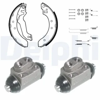 Delphi Bremsbacken vormontiert hinten Ford Escort Orion KP741